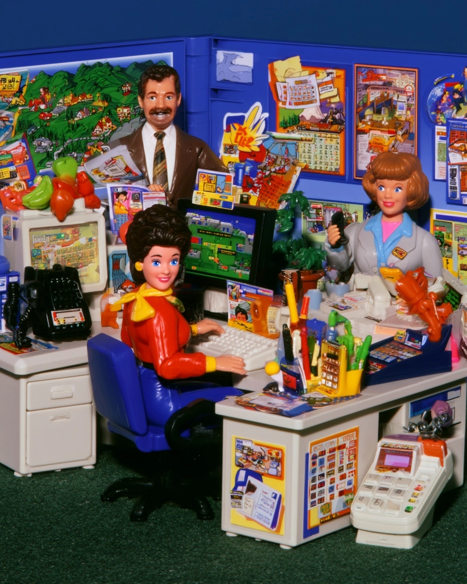 commercial shot for office life playset